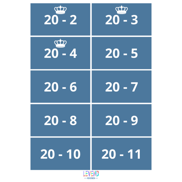 Sommenstrijd minsommen tot 20