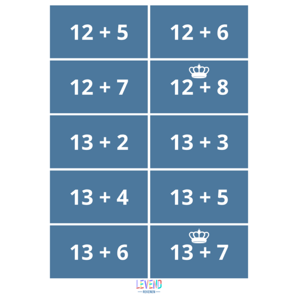 Sommenstrijd plussommen tot 20